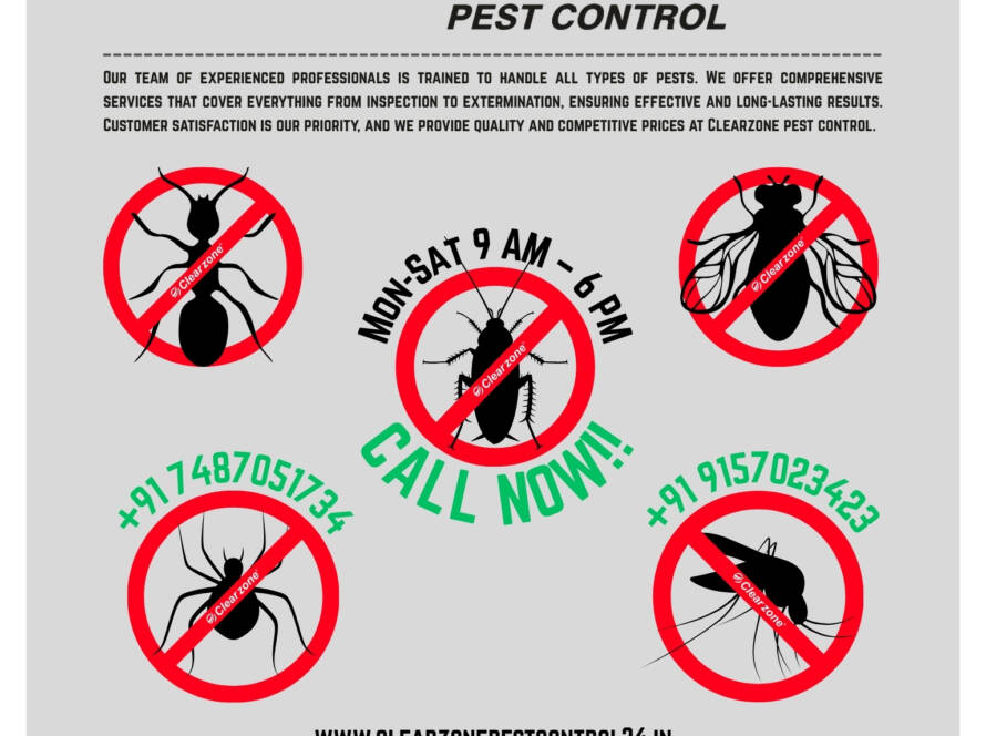 Pest Control Exterminators in Ahmedabad – Clearzone professional pest control services for ants, cockroaches, termites, mosquitoes, and flies.