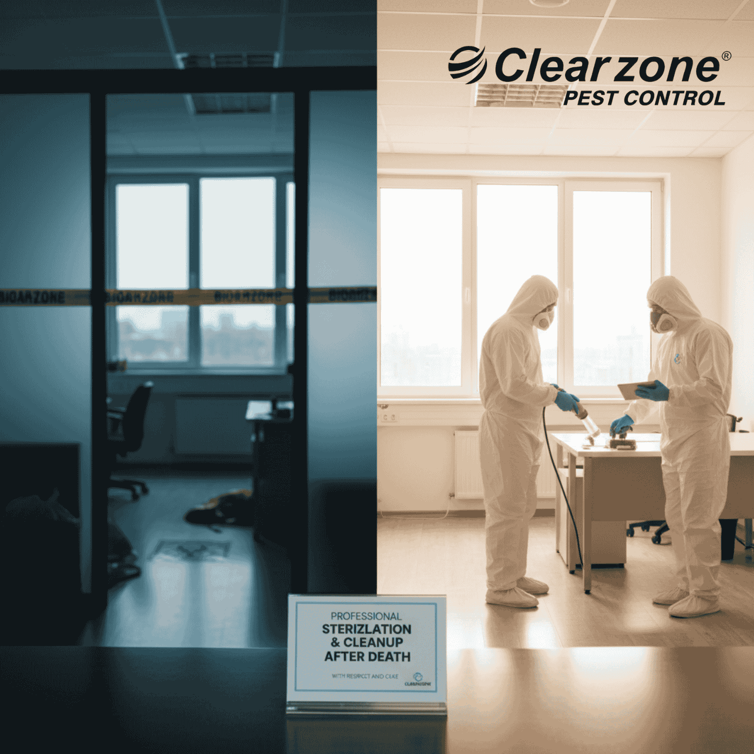 Professional After-Death Cleanup and Sterilization Service in Ahmedabad | Clearzone Biohazard Cleaning and Odor Removal